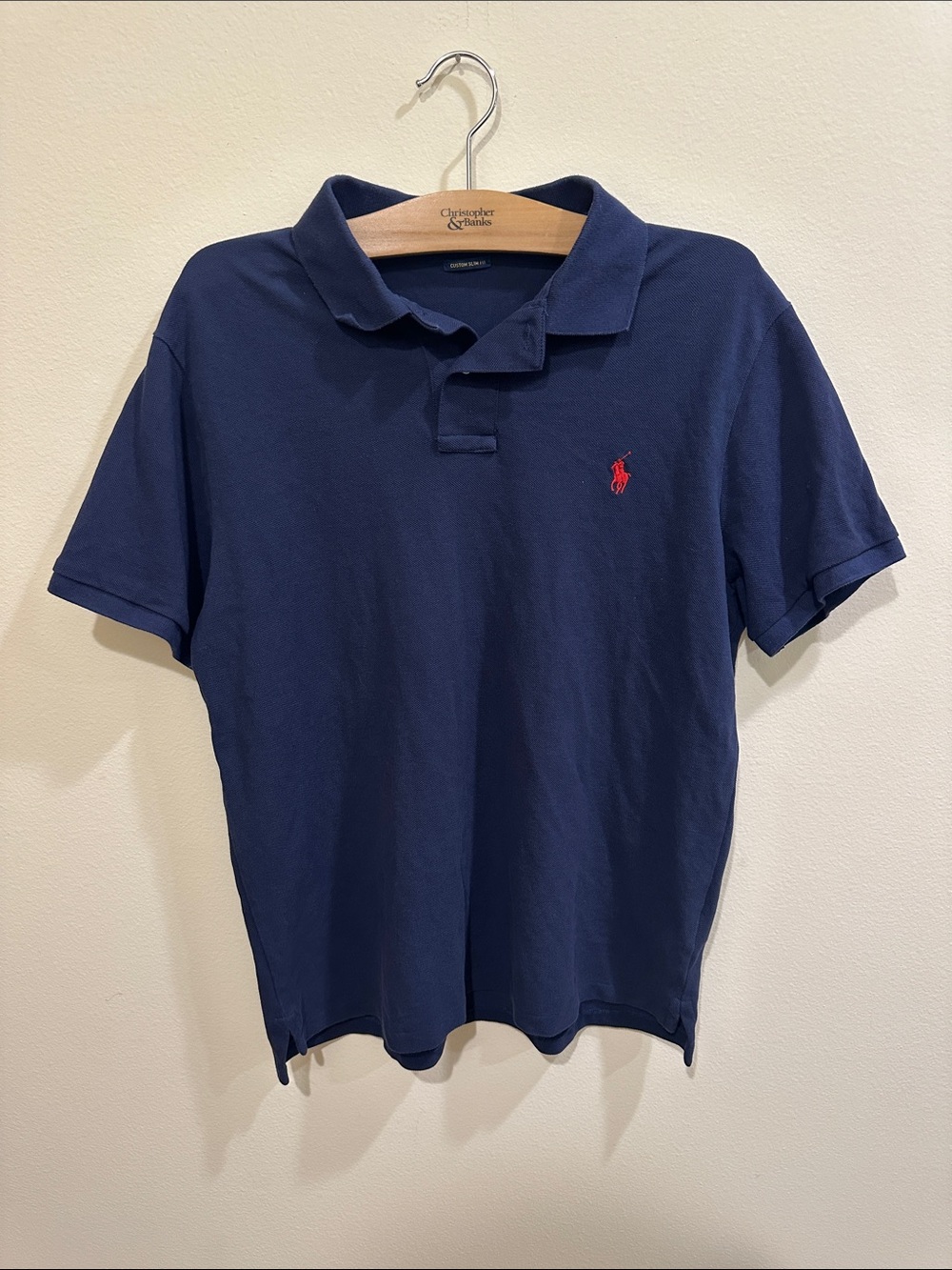 Ralph Lauren Navy Polo with Red Logo